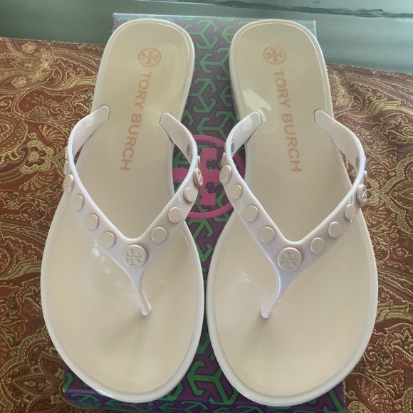 Tory Burch sedona rose Studded Jelly Sandals , size 7, BNIB, MSRP $128,